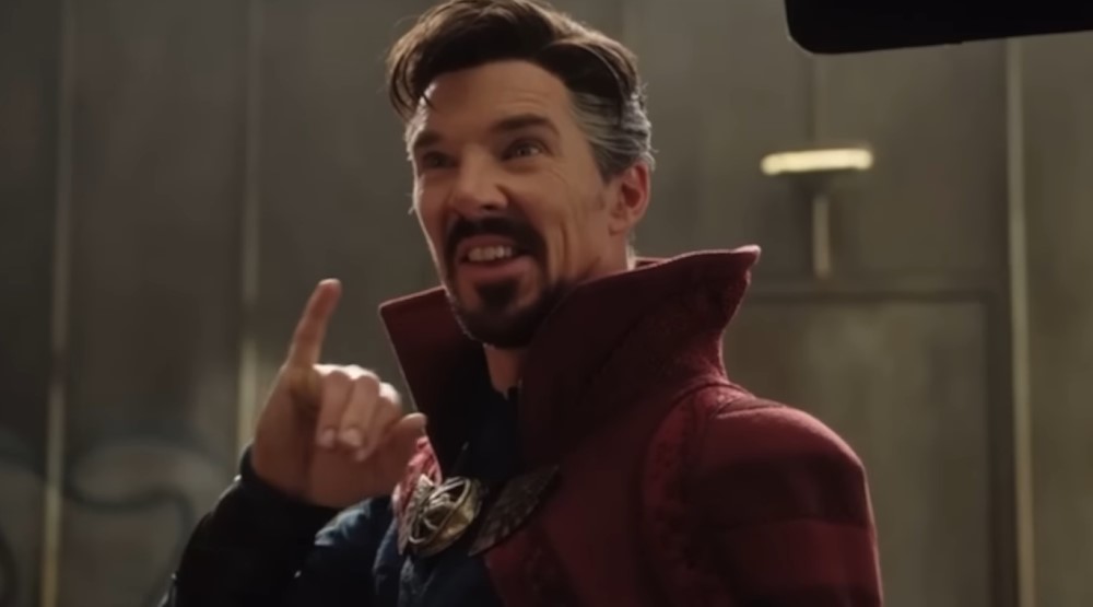 Кадр со съемок фильма «Доктор Стрэндж: В мультивселенной безумия»