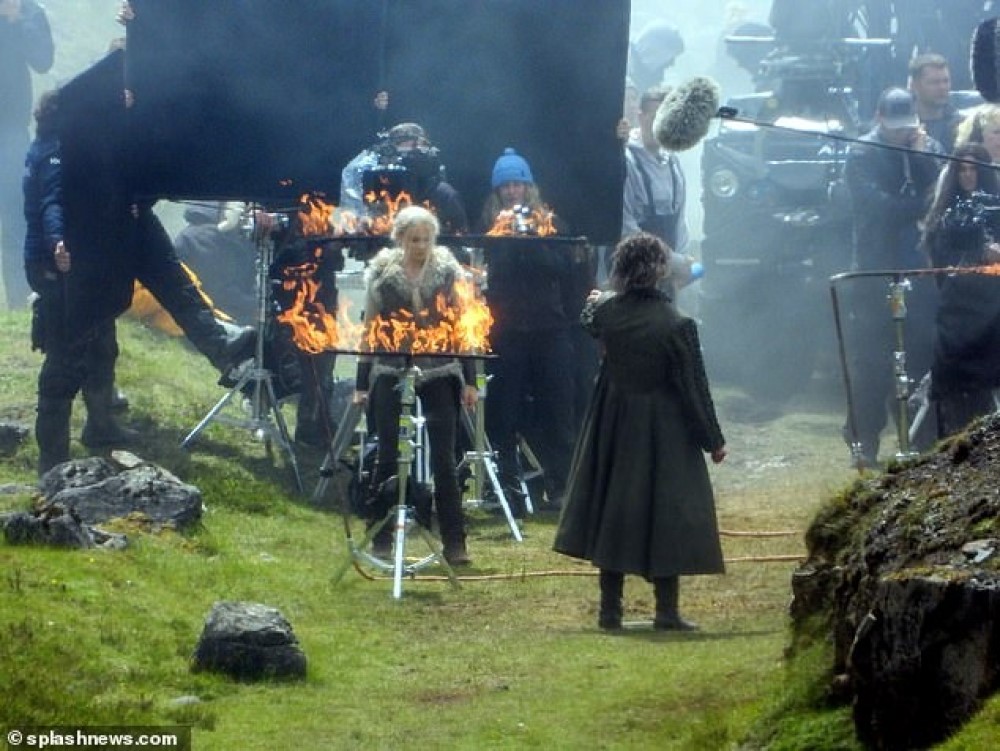 Кадр со съемок сериала «Ведьмак»