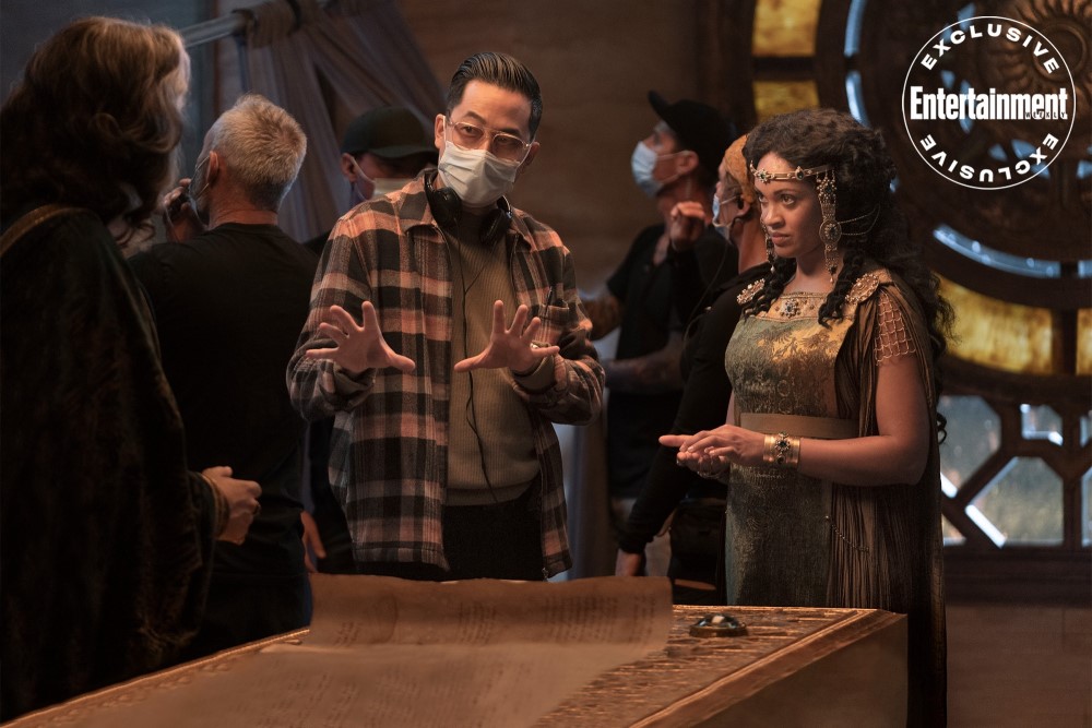 Кадр со съемок сериала «Властелин колец: Кольца Власти»