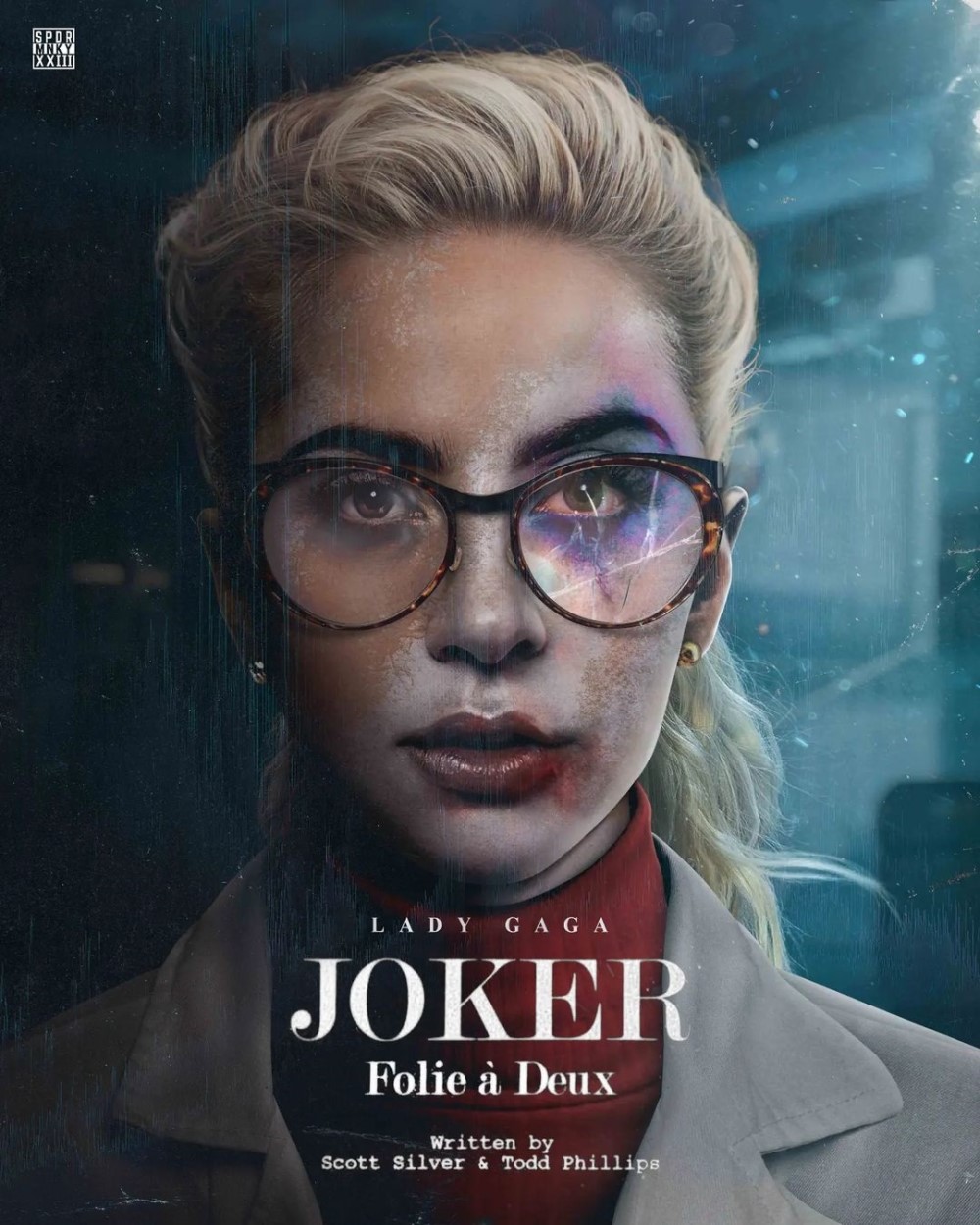 Леди Гага в образе Харли Квинн для фильма «Джокер: Безумие на двоих», фан-арт SPDRMNKYXXIII