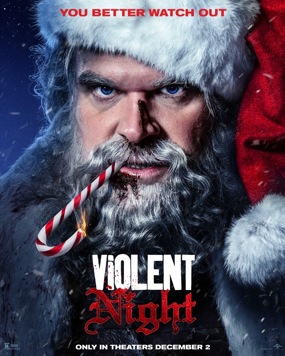 Промо-постер фильма «Жестокая ночь» (2022)