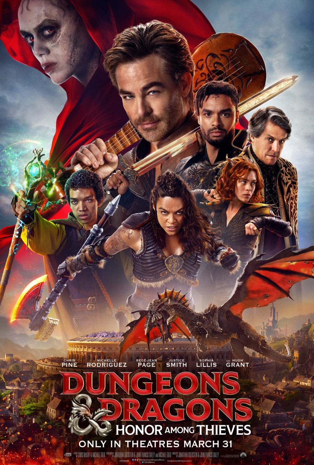 Промо-постер фильма «Подземелья и драконы: Честь среди воров» (2023)