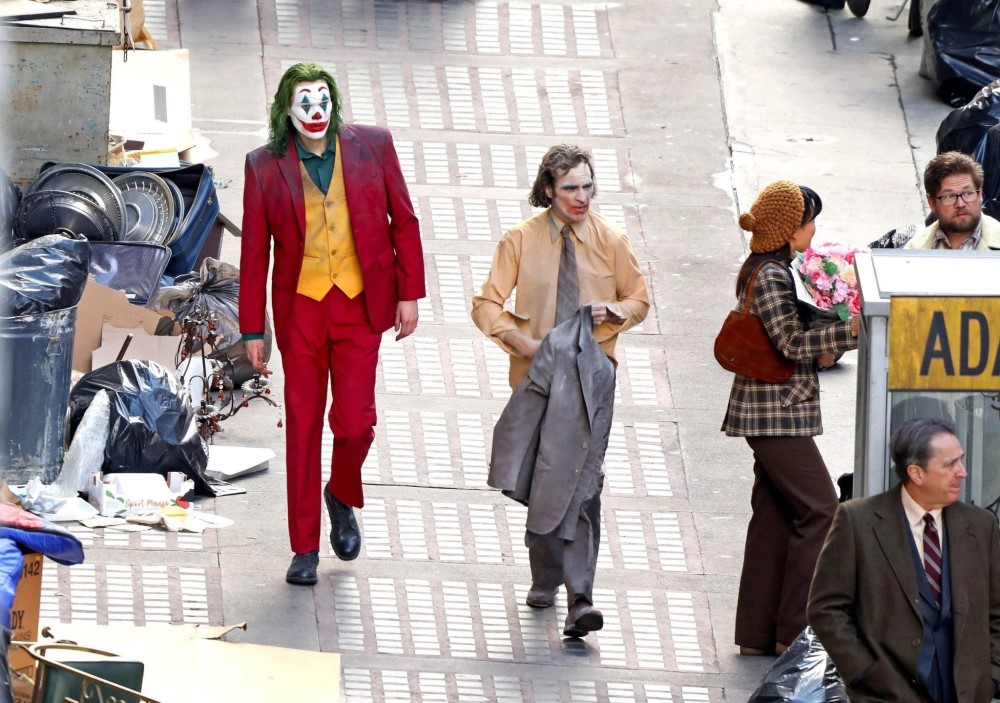 Кадр со съемок фильма «Джокер: Безумие на двоих» (2024)
