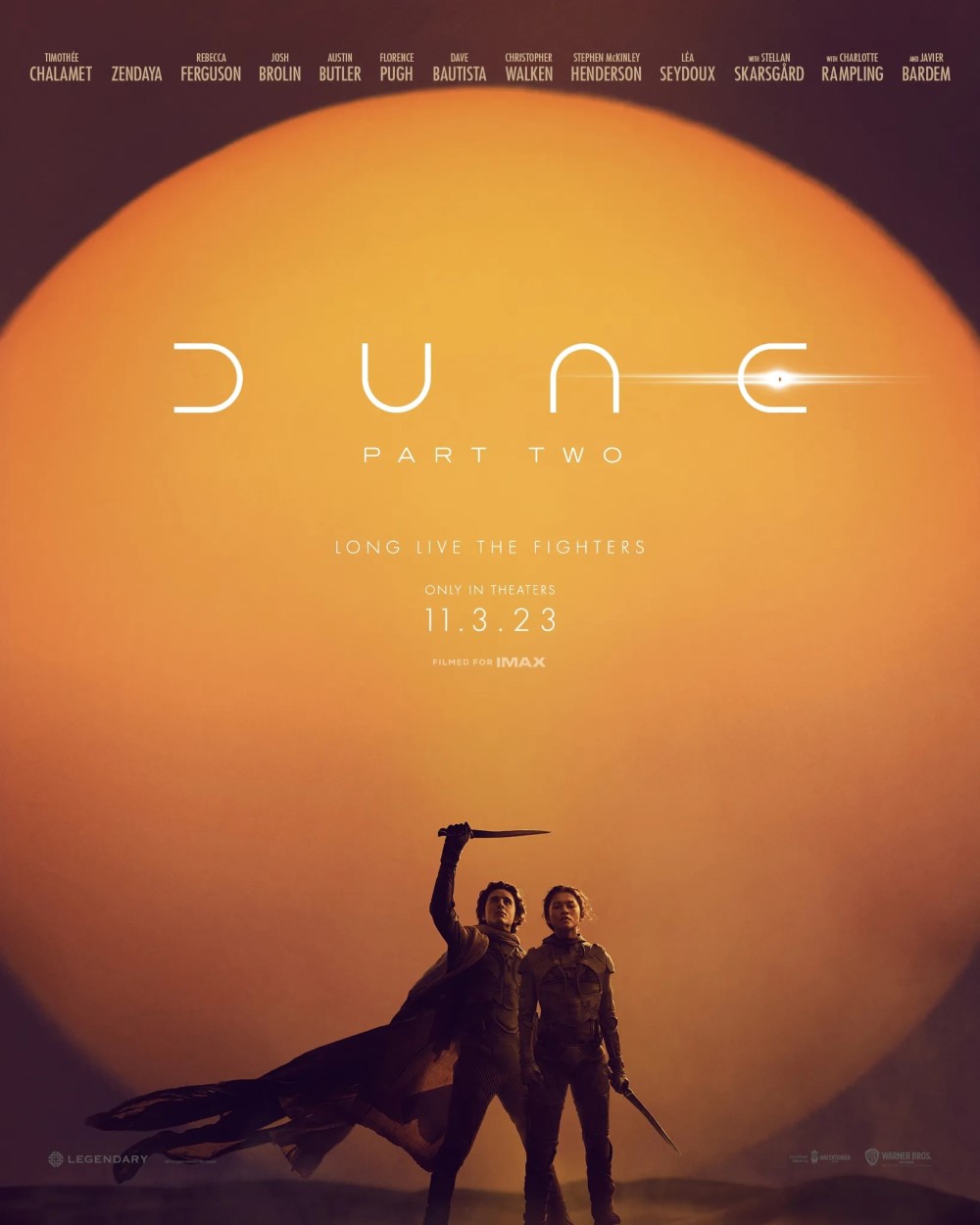 Промо-постер фильма «Дюна 2» (2023)