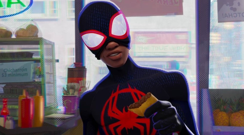 Кадр из мультфильма «Человек-паук: Паутина вселенных» (2023)