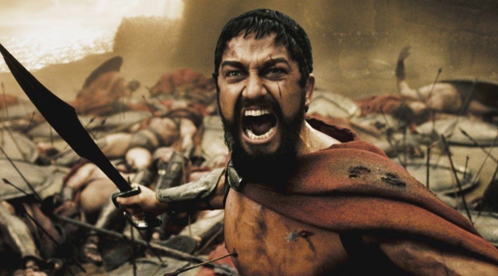 Кадр из фильма «300 спартанцев» (2007)