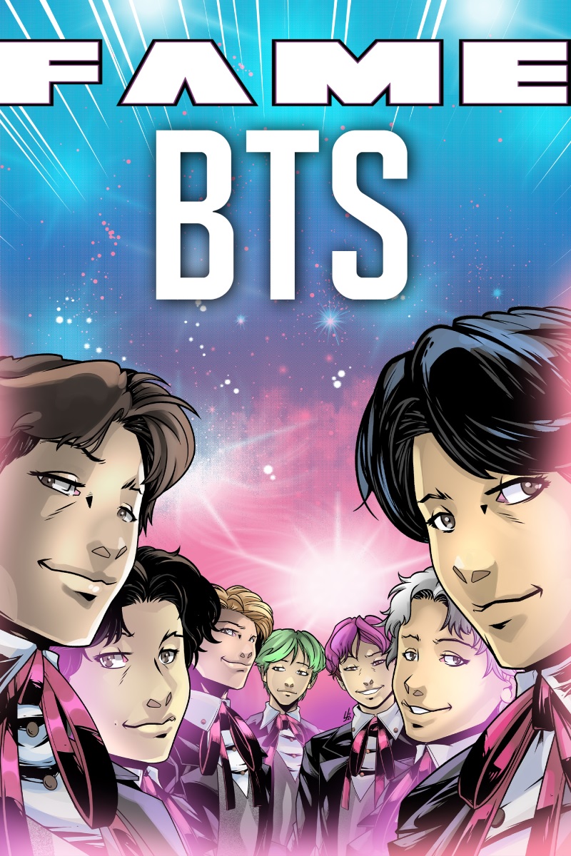 Обложка комикс-книги «Fame: BTS»