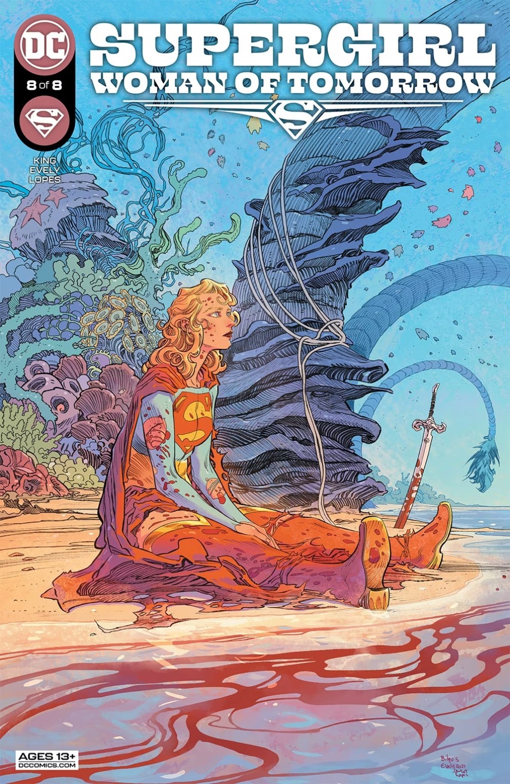 Обложка комикса серии «Супергерл: Женщина завтрашнего дня» (2021-2022)