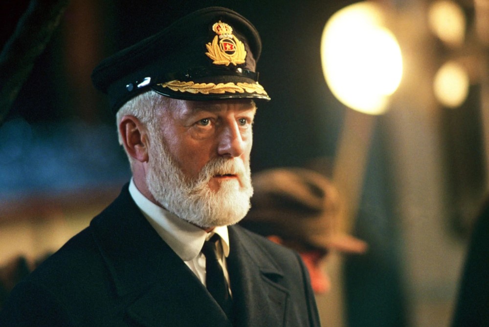 Бернард Хилл, кадр из фильма «Титаник» (1997)
