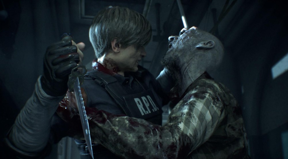 Кадр из ремейка игры Resident Evil 2 (2019)