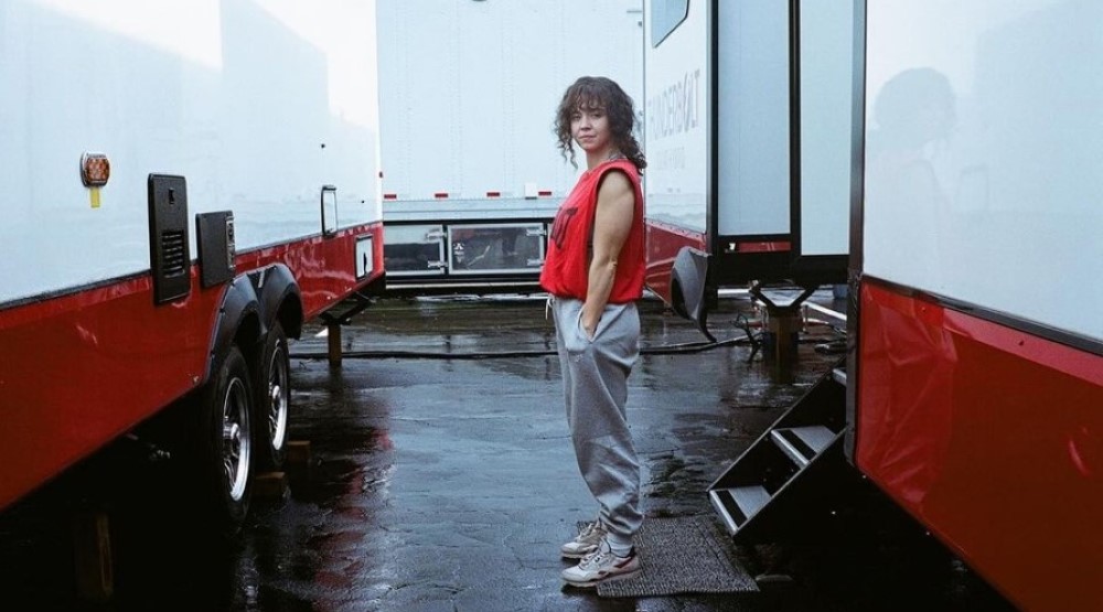 Кадр со съемок фильма «Кристи» (2025) / Фото: соцсети Сидни Суини