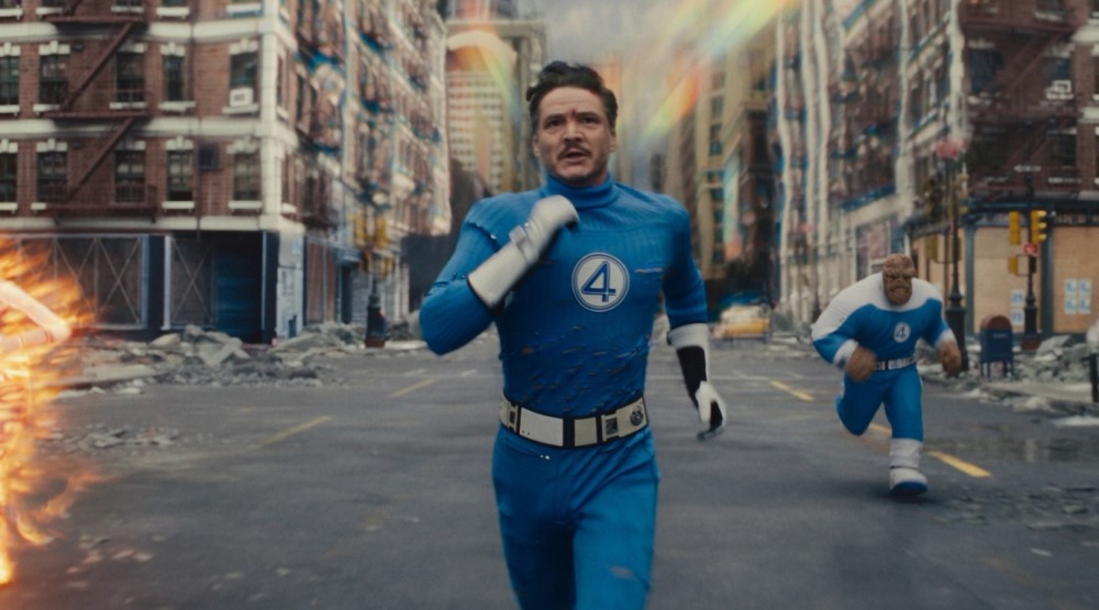 Кадр из фильма «Фантастическая четверка: Первые шаги» (2025)