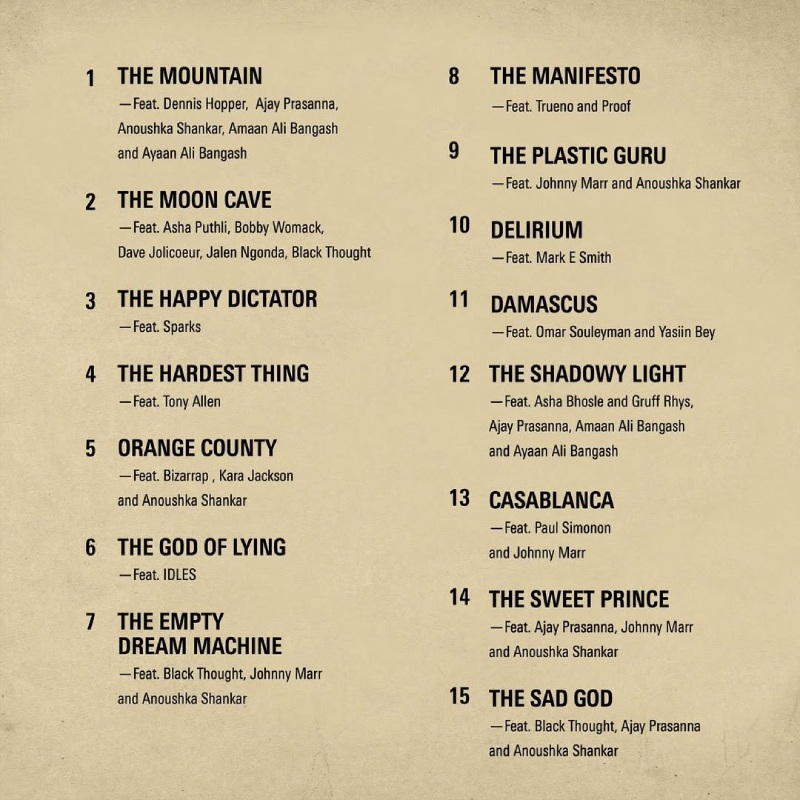 Треклист альбома Gorillaz «The Mountain» (2026)