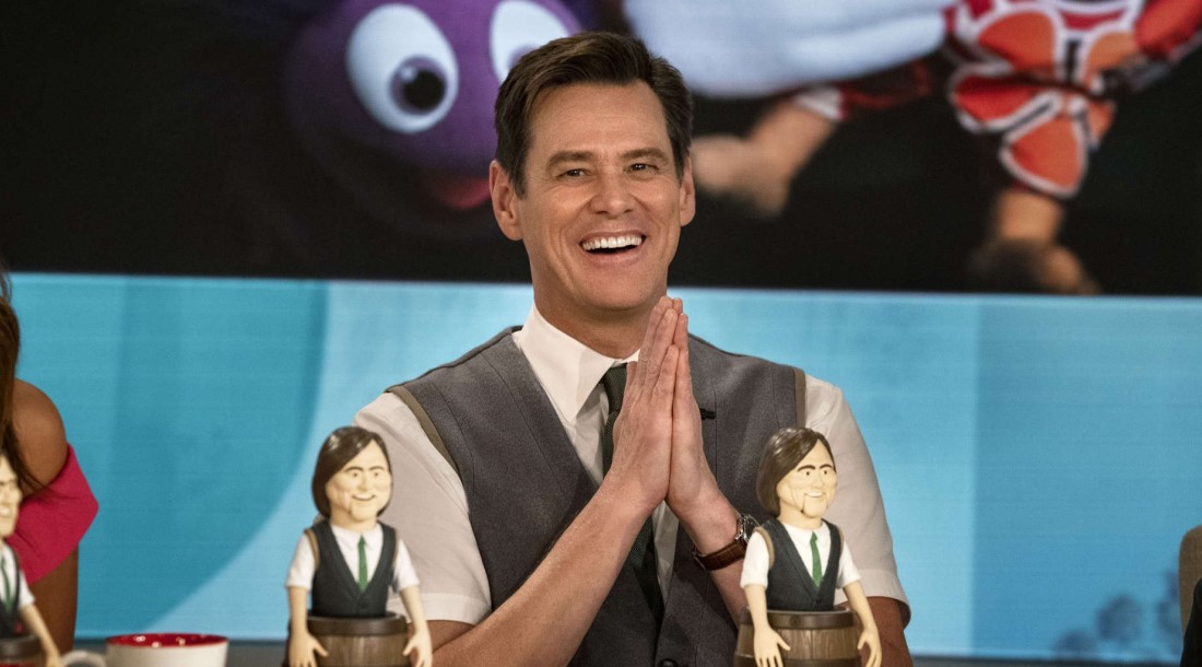 Джим Керри, кадр из сериала «Шучу» (2018-2020)