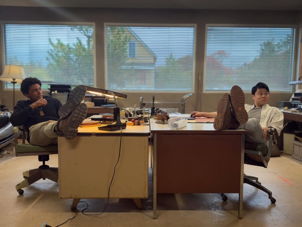 Кадр со съемок 4 сезона сериала «Извне» / Фото: соцсети Рики Хе