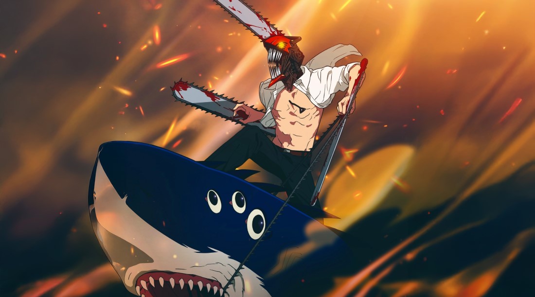 Кадр из аниме-фильма «Человек-бензопила. Фильм: История Резе» (2025)