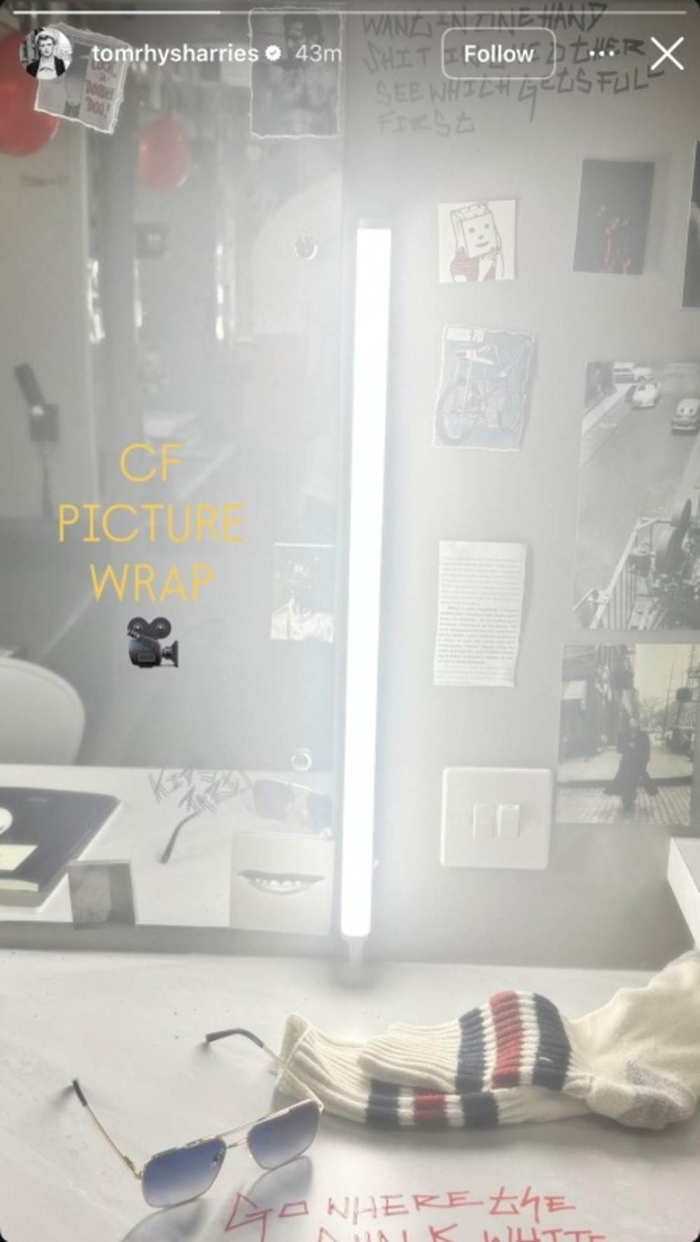 Кадр со съемочной площадки фильма «Глиноликий» (2026) / Фото: соцсети Тома Риса Харриса, Comic Book Movie