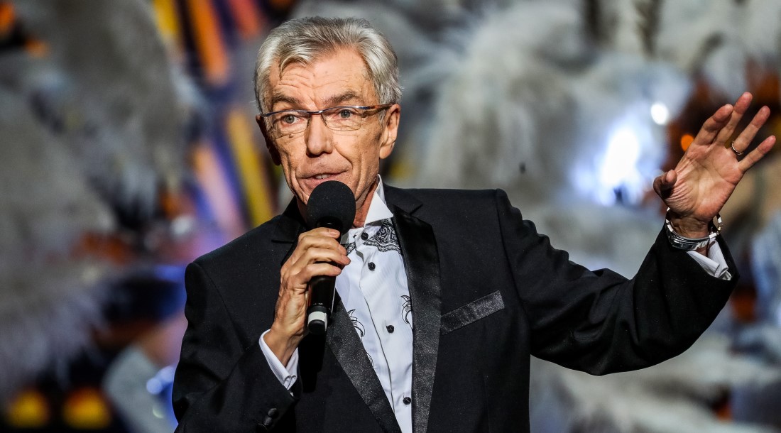 Телеведущий Юрий Николаев на концерте «Звездный юбилей Юрия Николаева», посвященном его 70-летию, в концертном зале «Крокус Сити Холл». Вячеслав Прокофьев/ТАСС