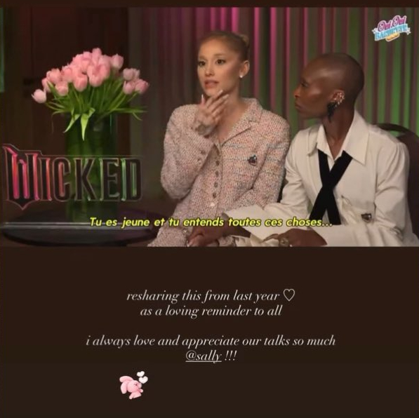 Скриншот из соцсетей Арианы Гранде