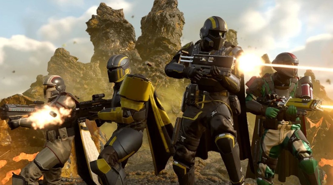 Кадр из игры Helldivers 2 (2024)