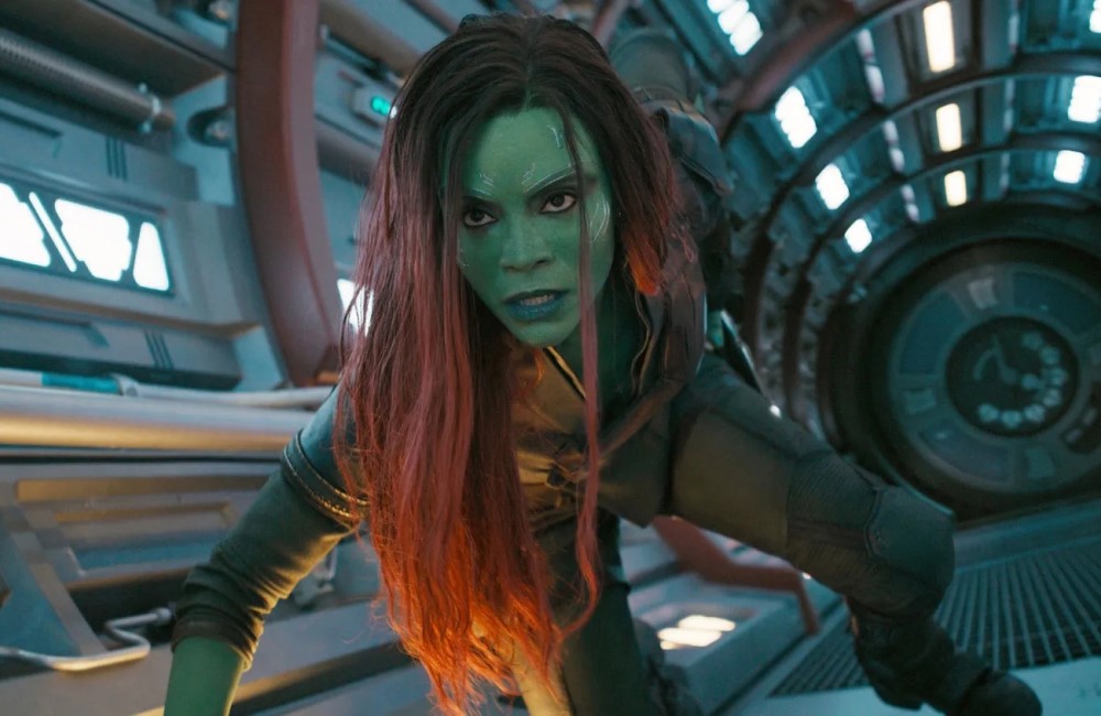 Зои Салдана, кадр из фильма «Стражи Галактики. Часть 3» (2023)