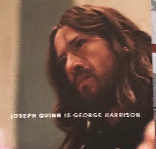 Джозеф Куинн в роли Джорджа Харрисона / Источник: аккаунт LIPA и аккаунт Discussing Film