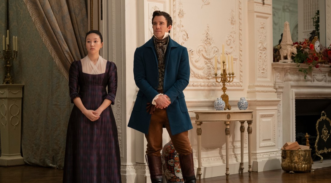 Кадр из 4 сезона сериала «Бриджертоны» (2026)