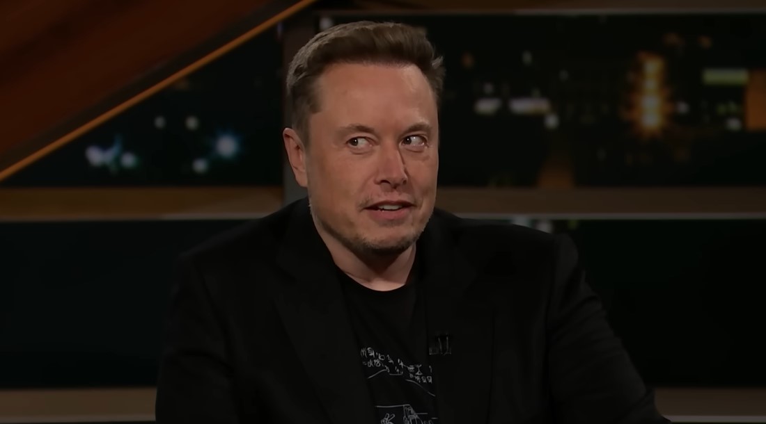 Илон Маск на шоу «В настоящее время с Биллом Мейером» / Фото: YouTube/RealTime