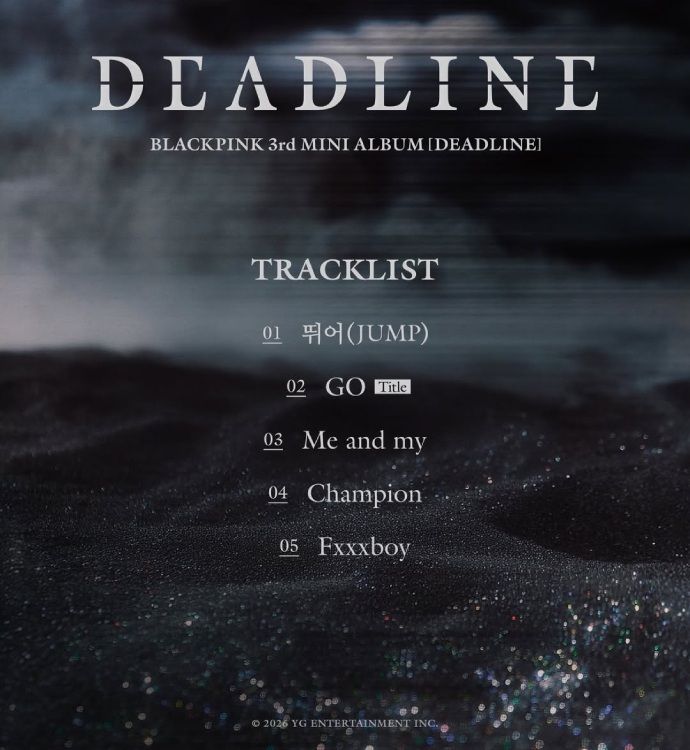 Треклист мини-альбома Blackpink «Deadline» (2026)