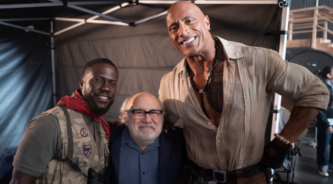 Кадр со съемок фильма «Джуманджи 3» (2026) / Фото: соцсети Дуэйна Джонсона