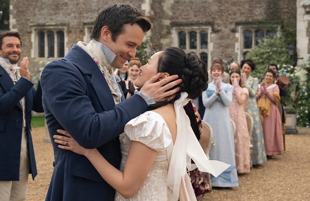 Кадр из 4 сезона сериала «Бриджертоны» (2026)