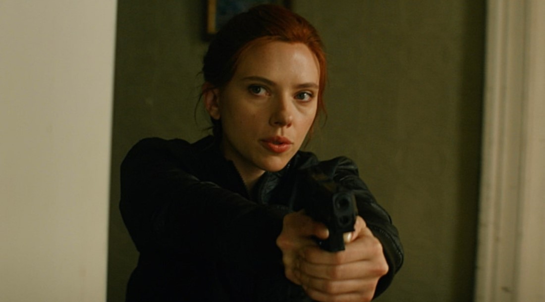Скарлетт Йоханссон, кадр из фильма «Черная Вдова» (2021)