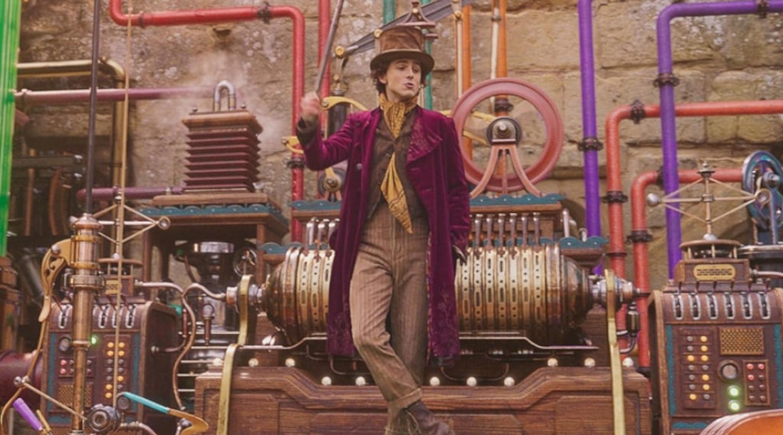 Кадр из фильма «Вилли Вонка» (2023)