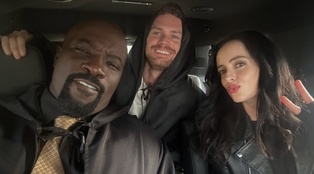 Кадр со съемок 3 сезона сериала «Сорвиголова: Рожденный заново» (2027) / Фото: соцсети Майка Колтера