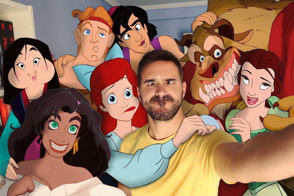 Художник показал героев Disney в своей реальной жизни