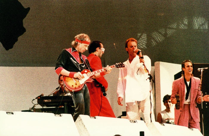 Dire Straits и Стинг на фестивале Live Aid, 1985 год