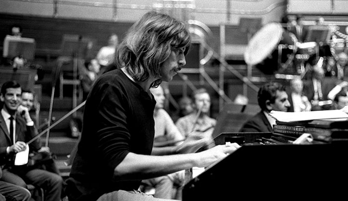 Джон Лорд в составе Deep Purple во время записи "Концерта для группы с оркестром", сентябрь 1969 г.