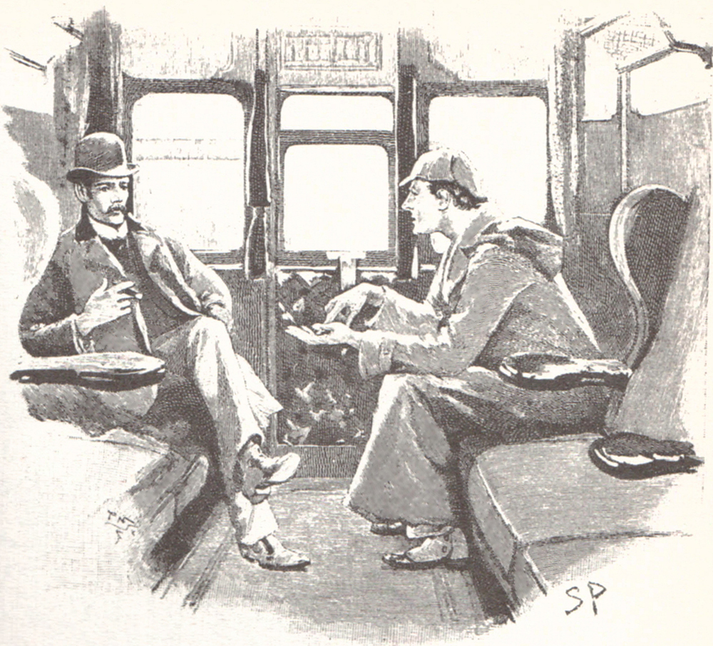 Шерлок Холмс и доктор Джон Ватсон, иллюстрация Сиднея Паже