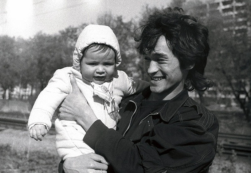 Виктор Цой с сыном