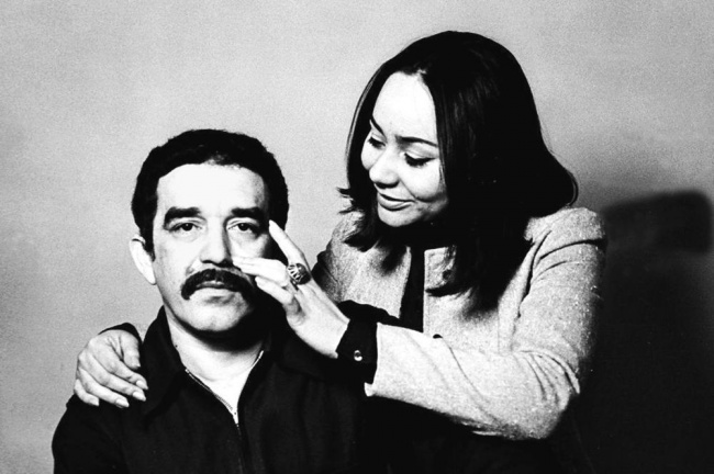 Габриэль Гарсиа Маркес с женой Мерседес Барча