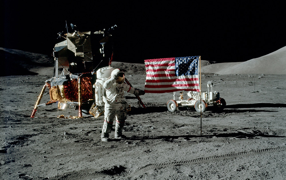 Высадка американских астронавтов на Луну в 1969 году