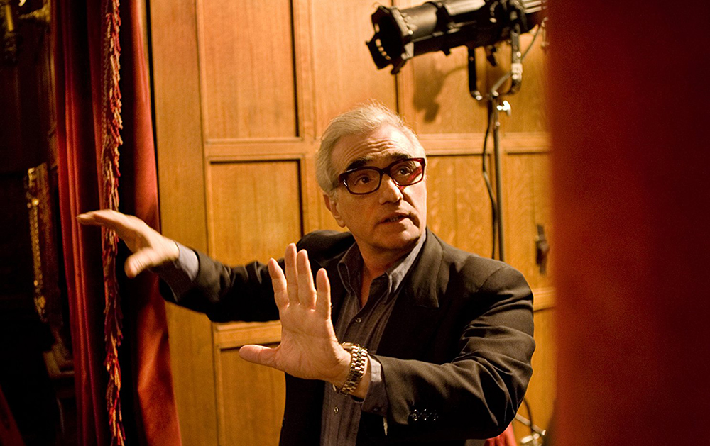 Мартин Скорсезе на съемочной площадке фильма «Остров проклятых»