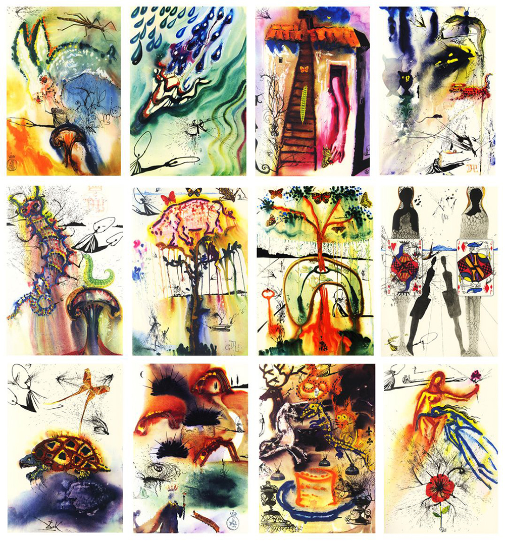 Иллюстрации Сальвадора Дали к сказке «Приключения Алисы в Стране чудес», 1969 год