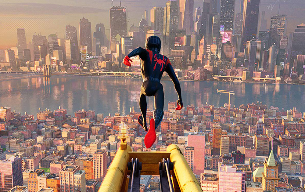 Кадр из мультфильма «Человек-паук: Через вселенные»