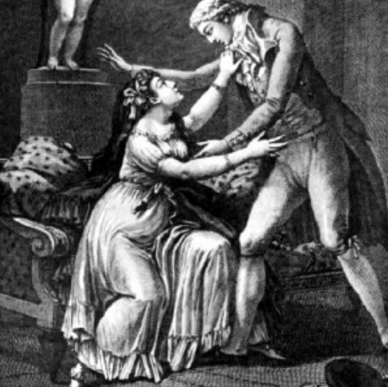 Иллюстрация Шарля Моне к роману «Опасные связи», 1796 год