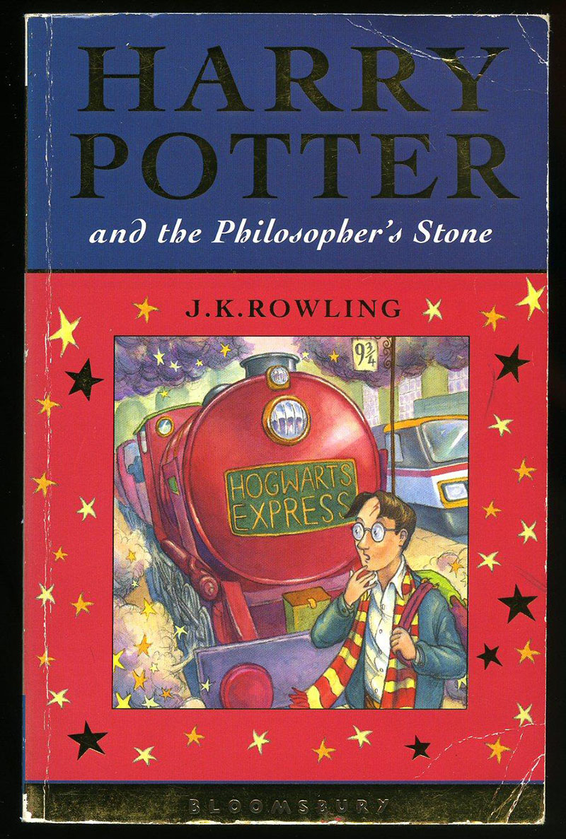 Обложка первого издания романа «Гарри Поттер и философский камень»