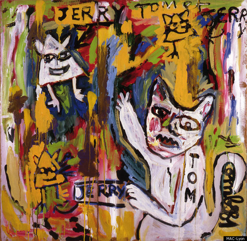 Картина Робера Комба с Томом и Джерри