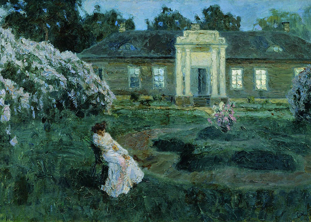 «Бессонная ночь. Светает» (1903), художник Станислав Жуковский