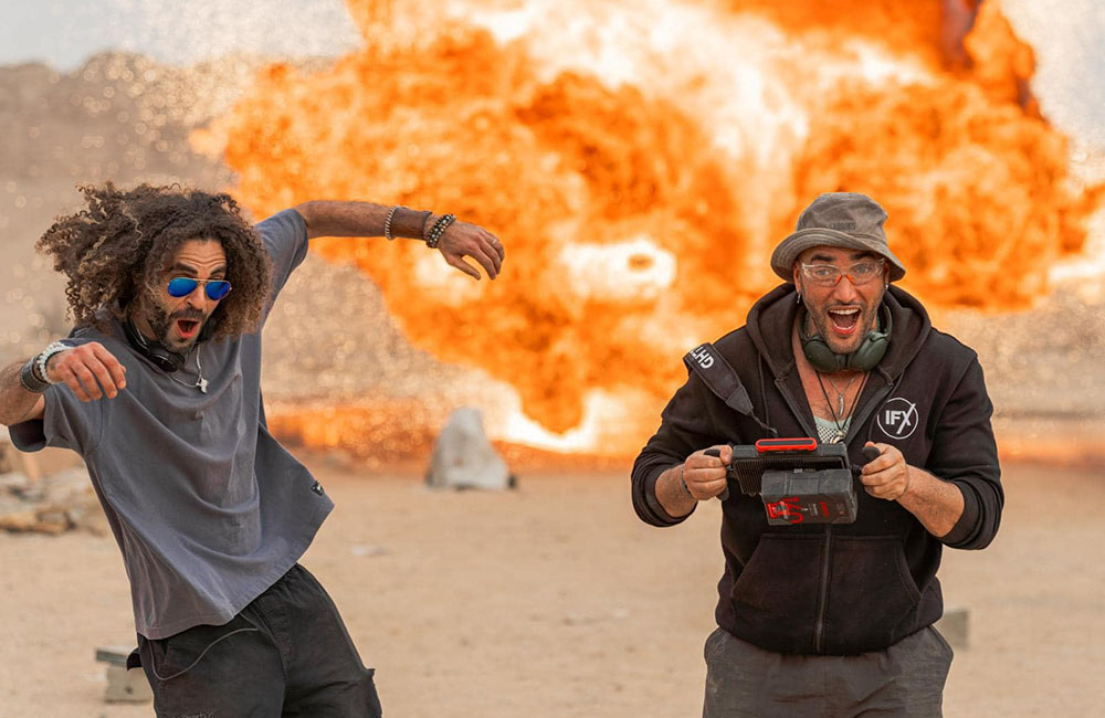 Кадр со съемок фильма «7 собак» (2025)/ Фото: соцсети