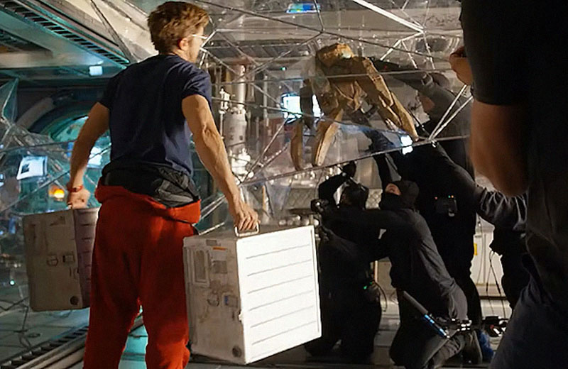 Кадр со съемок фильма «Проект "Конец света"» (2026)/ Фото: Amazon MGM Studios